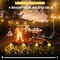 Warm White Curtain String Lights for Wedding House Patio Party Fireplace Holiday Decorations
